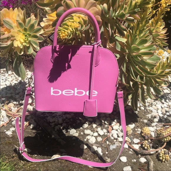 Bebe Fabiola Mini Dome Purse Pink NEW - Picture 2 of 6